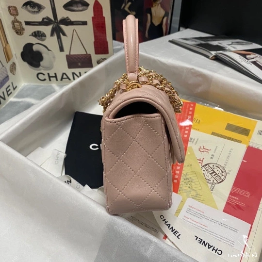 First Bag Ru CHANEL BAG FLAP WITH MINI TOP HANDLE 0803